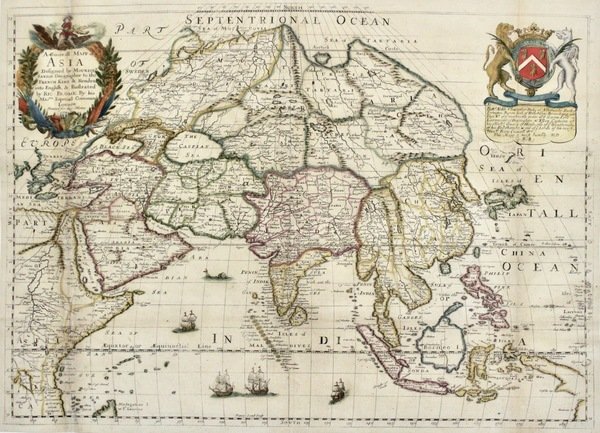 A generall mapp of Asia designed by Monsieur Sanson…