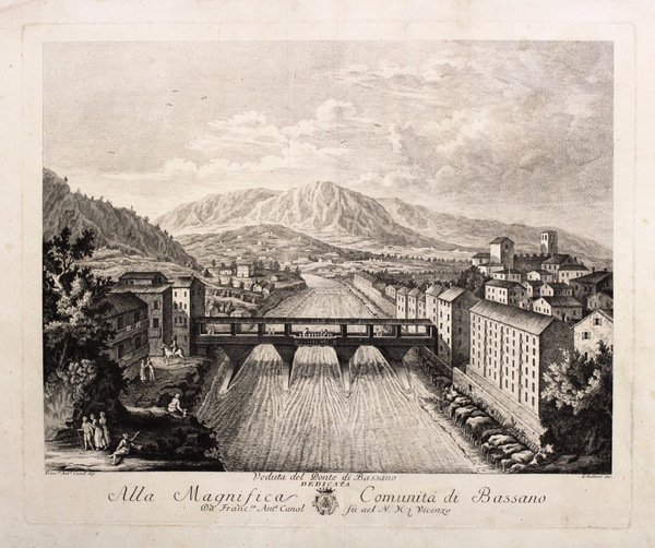 Veduta del ponte di Bassano