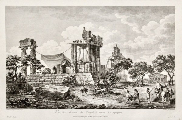 Vue des Ruines du Temple de Junon à Agrigente.