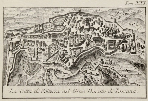 La città di Volterra nel Gran Ducato di Toscana.