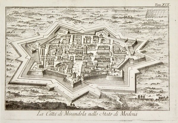 La città di Mirandola nello Stato di Modena