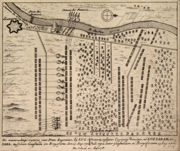 De roemruchtige victorie van Prins eugenius, by Luzzara tusschen Guastalla …