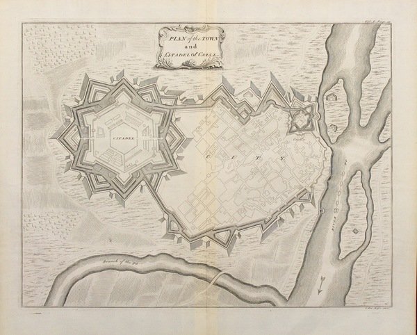 Plan of the town and citadel of Cazal.