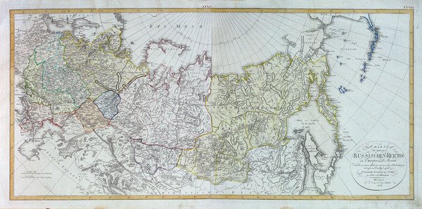 Charte des ganzen Russischen-Reichs in Europa und Asien.