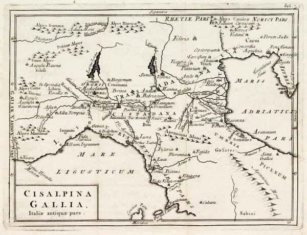 Cisalpina Gallia, Italiae antiquae pars