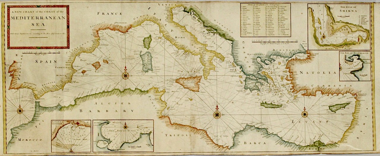A new chart of the coast of the Mediterranean sea