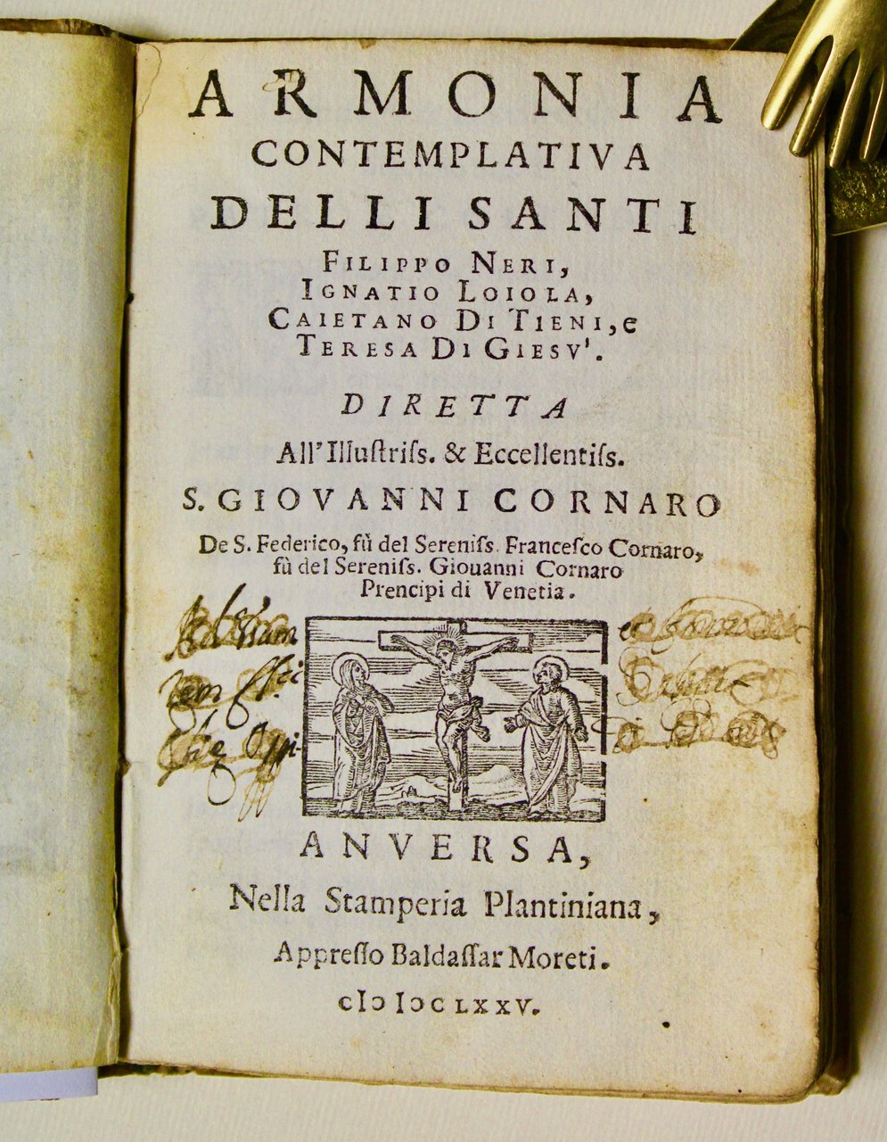 Armonia contemplativa delli santi Filippo Neri, Ignatio Loiola, Caietano di …