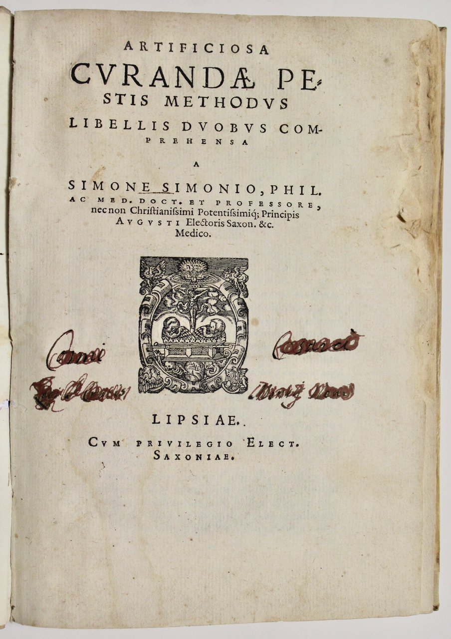 Artificiosa curandae pestis methodus libellis duobus comprehensa