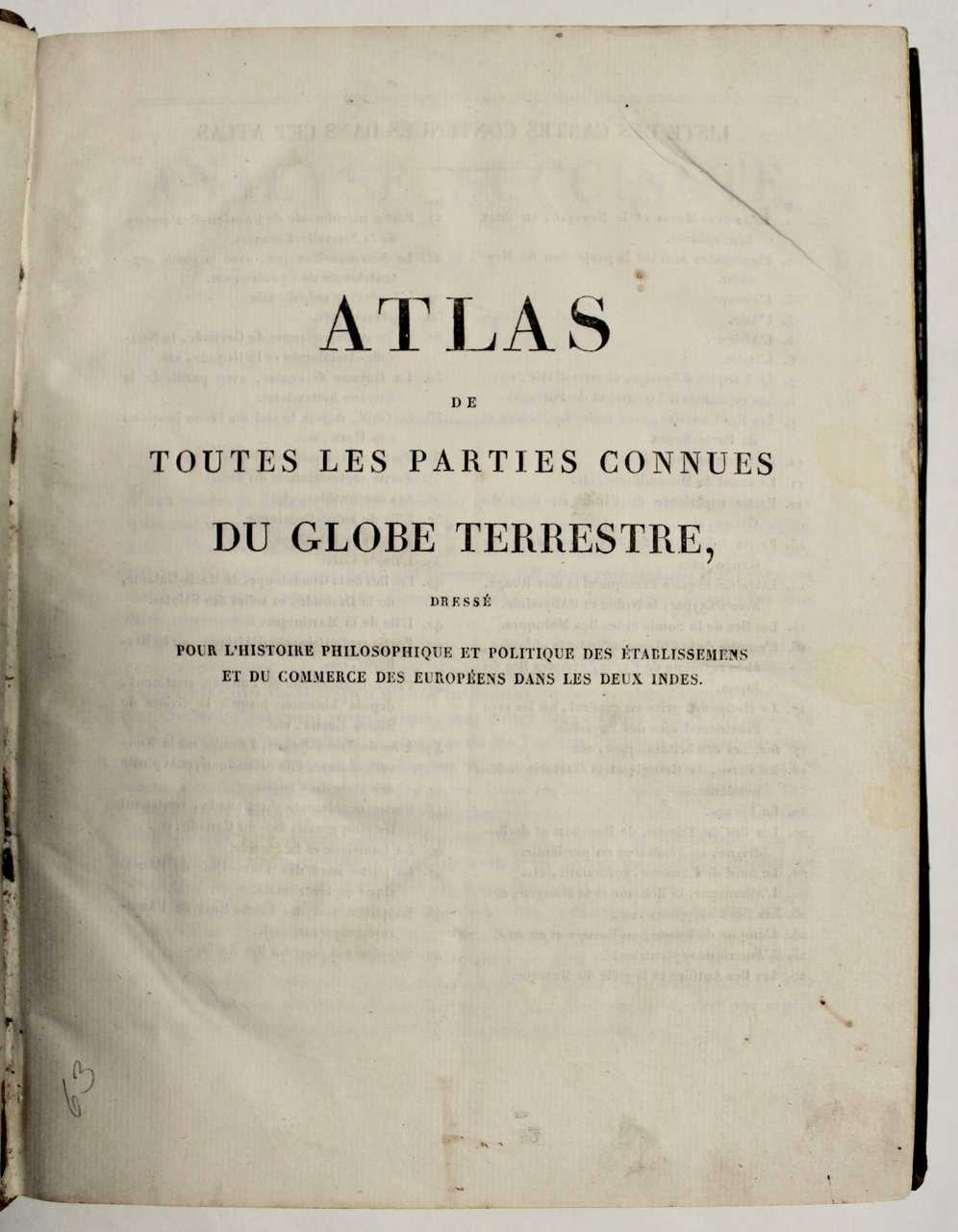Atlas de toutes les parties connues du globe terrestre…. | Immagine principale