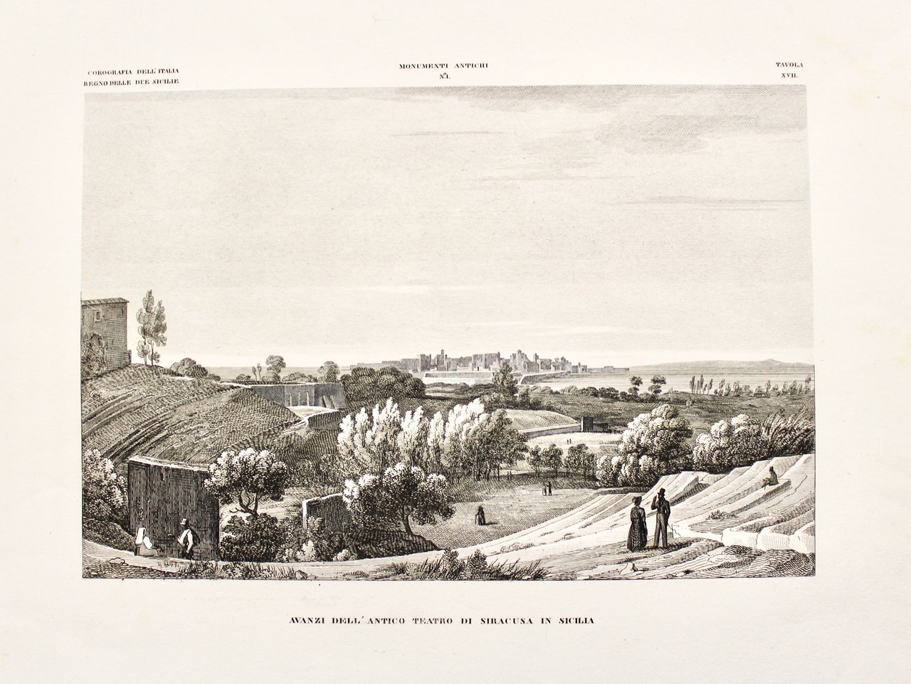 Avanzi dell'antico teatro di Siracusa in Sicilia