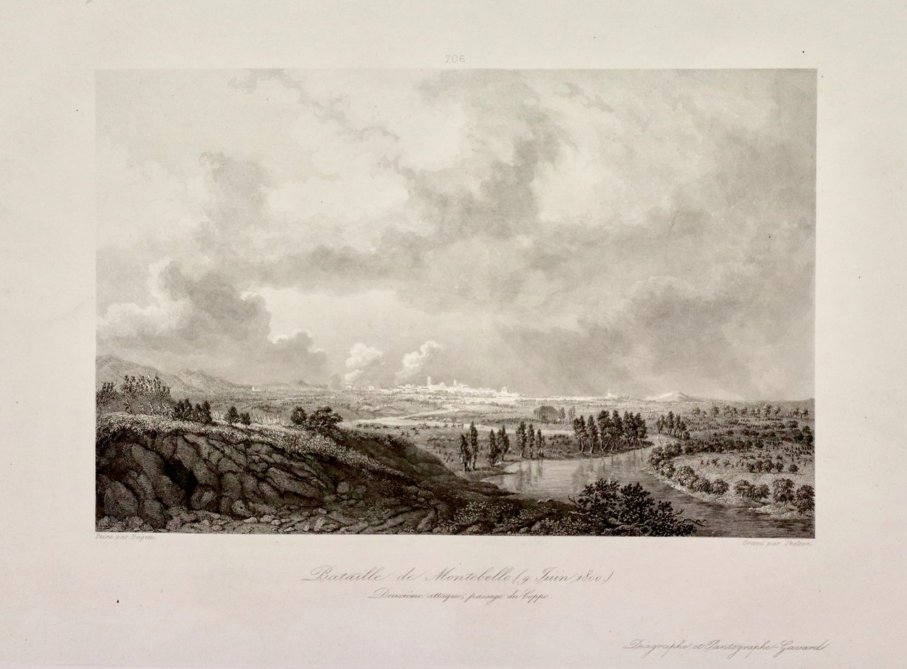 Bataille de Montebello (9 Juin 1800). Deuxième attaque, passage du …