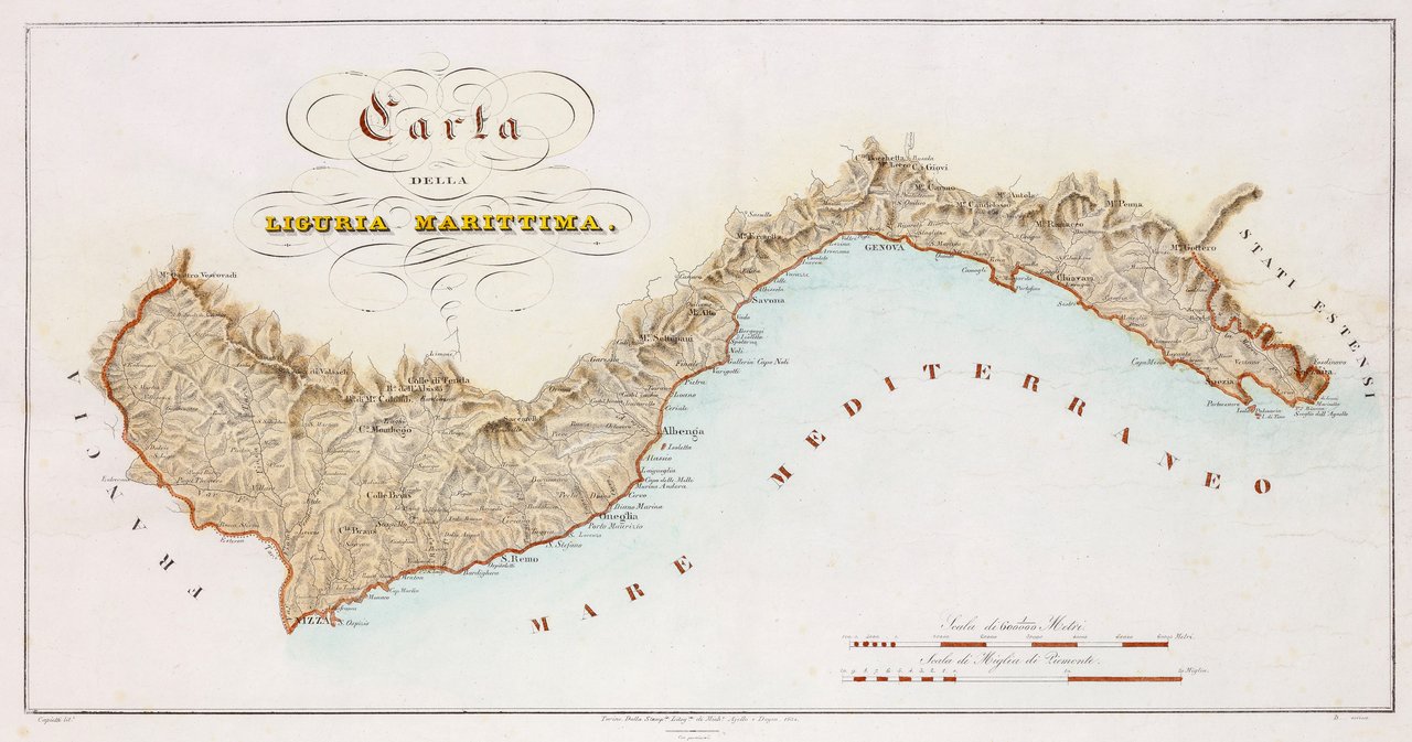 Carta della Liguria marittima