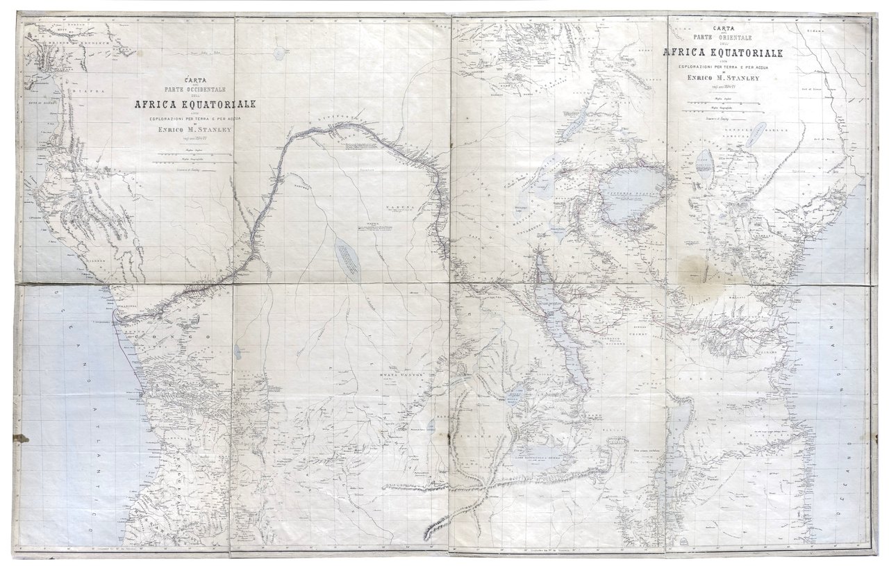 Carta della parte occidentale (e orientale) dell’Africa equatoriale e delle …