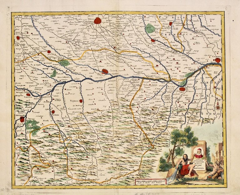Carta geografica dei territori di Pavia di Lodi e di …