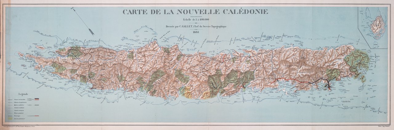 Carte de la Nouvelle Caledonie
