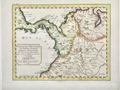 Carte des provinces de Tierra Firme, Darien, Cartagene. | Immagine principale