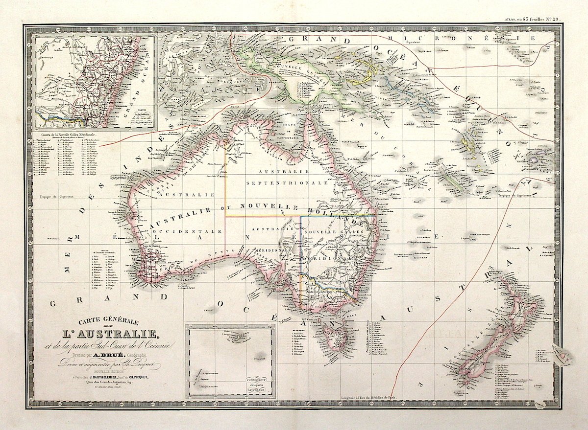 Carte générale de l'Australie et de la partie Sud-Ovest de …