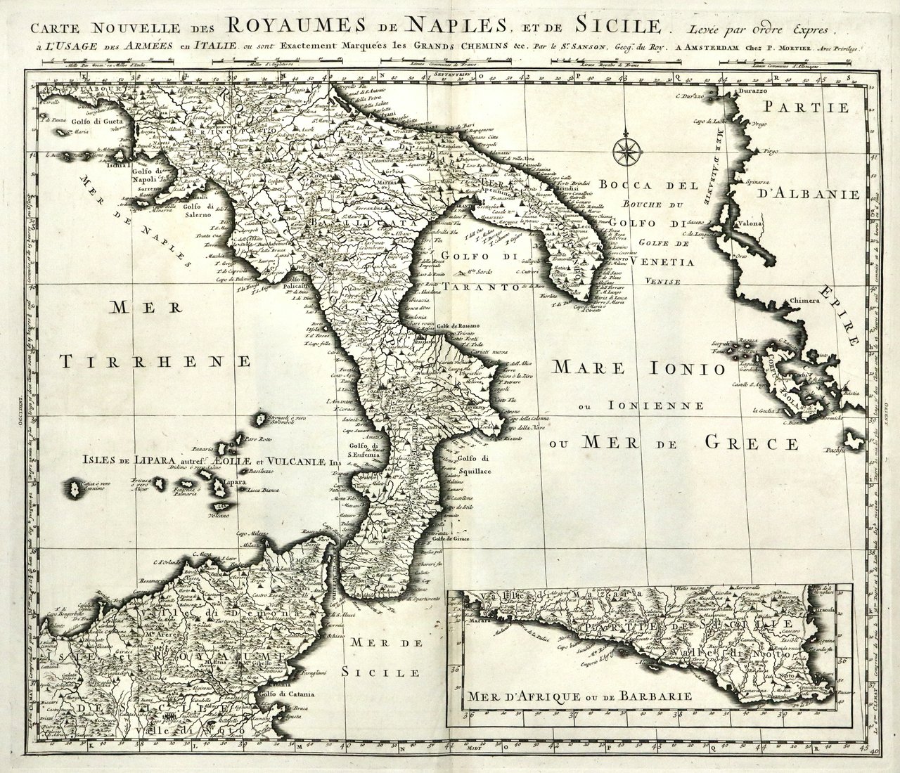 Carte nouvelle des royaumes de Naples et de Sicile a … | Immagine principale