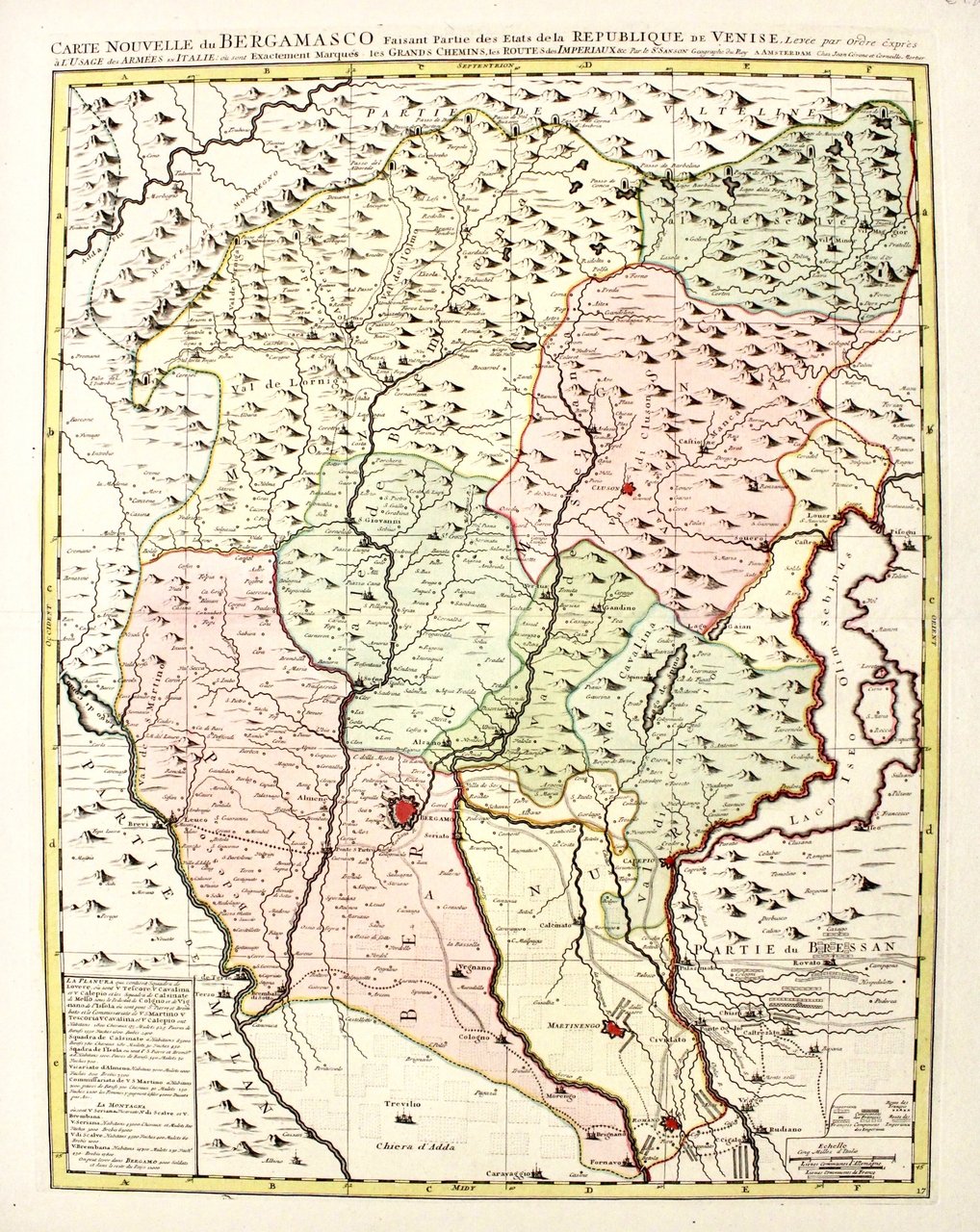 Carte nouvelle du Bergamasco faisant partie des Etats de la …