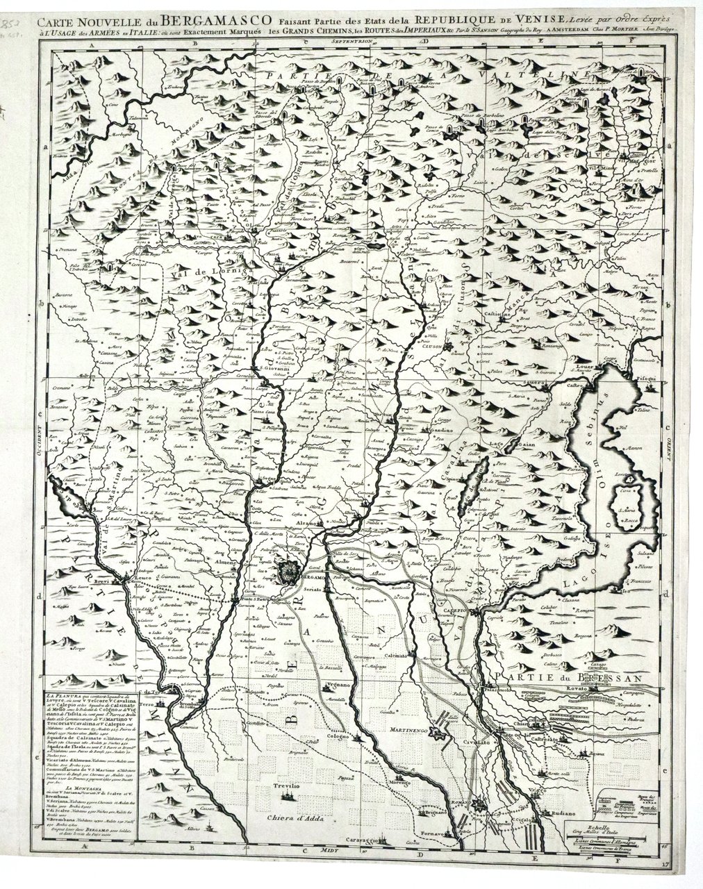 Carte nouvelle du Bergamasco faisant partie des Etats de la …