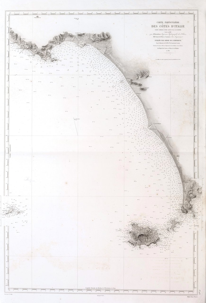 Carte particulière des côtes d’Italie…entre Gaete et le cape Misène, …