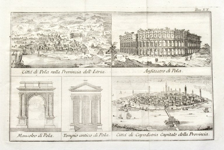 Città di Pola nella provincia dell'Istria-Città di Capodistria capitale della …