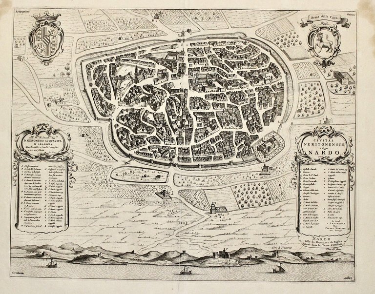 Civitas Neritonensis, vulgo Nardo- Ville du royaume de Naples Situèe … | Immagine Gallery 2