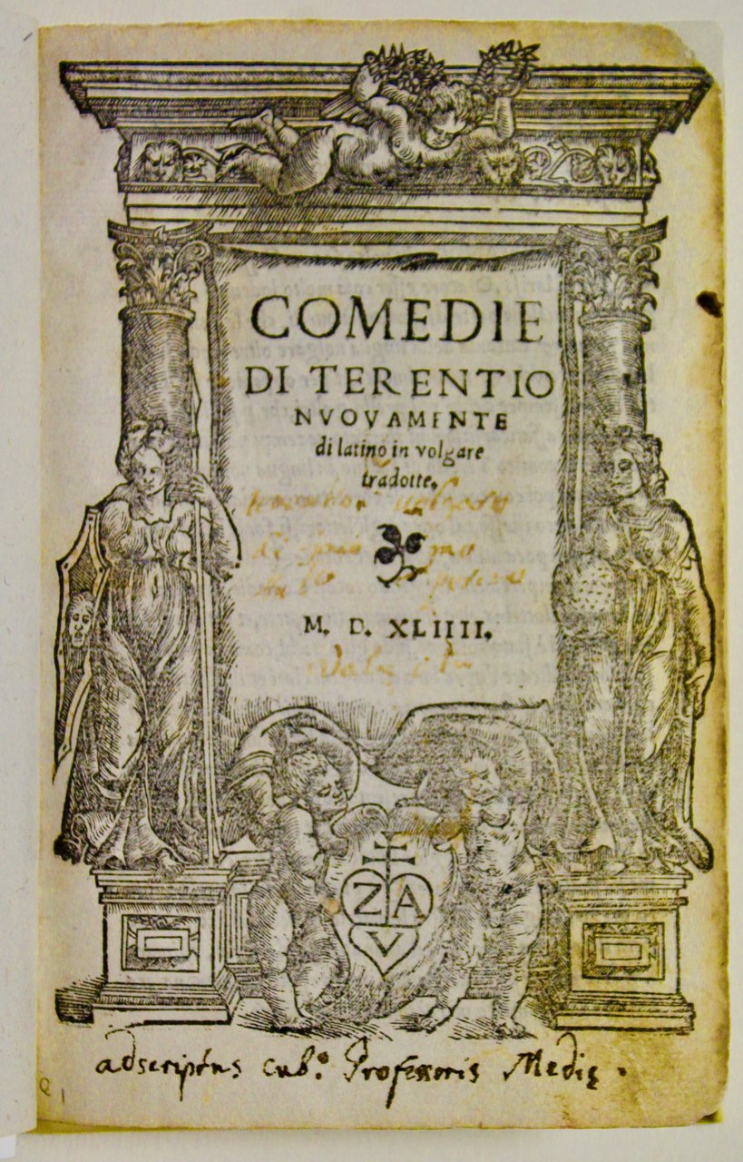 Comedie di Terentio nuovamente di latino in volgare tradotte