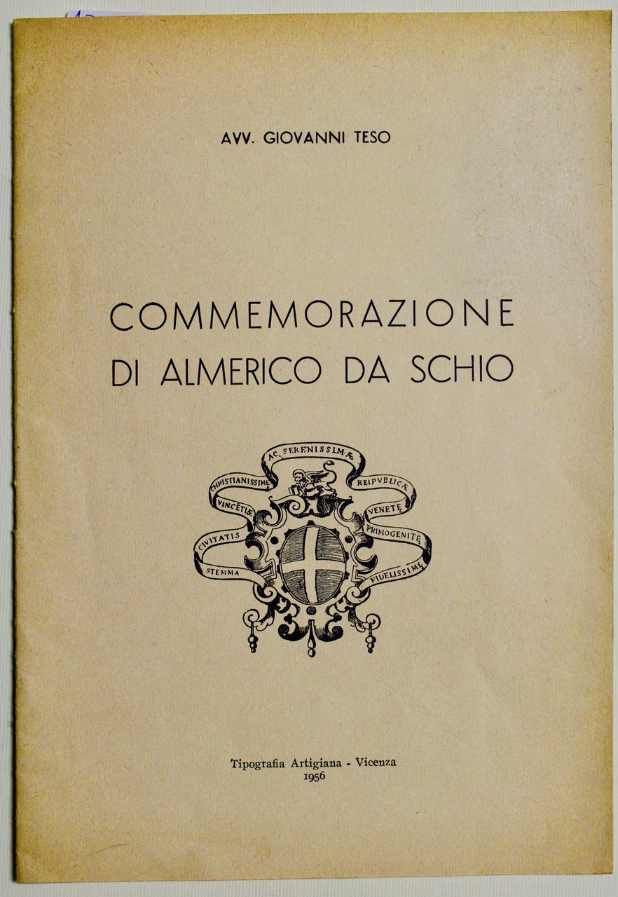 Commemorazione di Almerico da Schio.