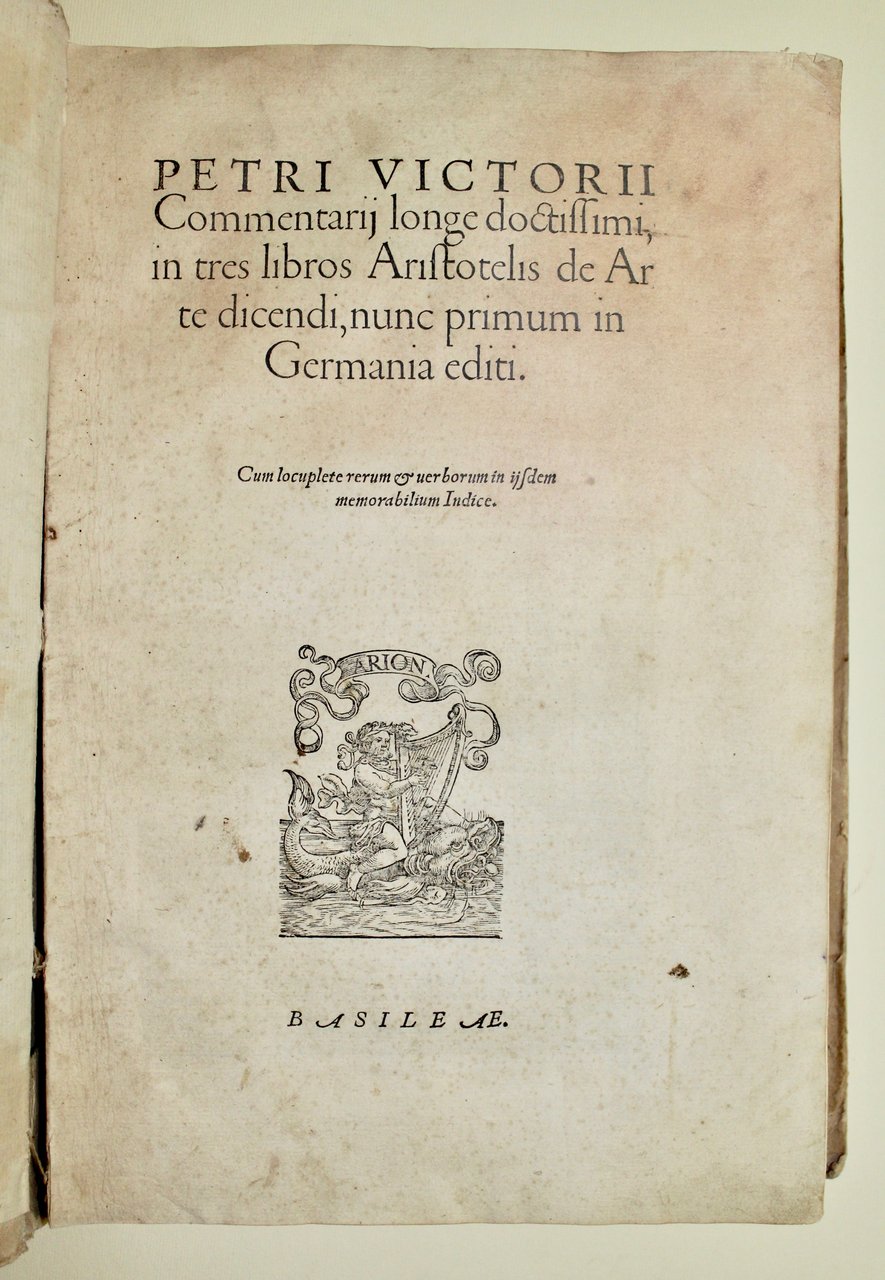 Commentarii longe doctissimi, in tres libros Aristotelis de arte dicendi, …