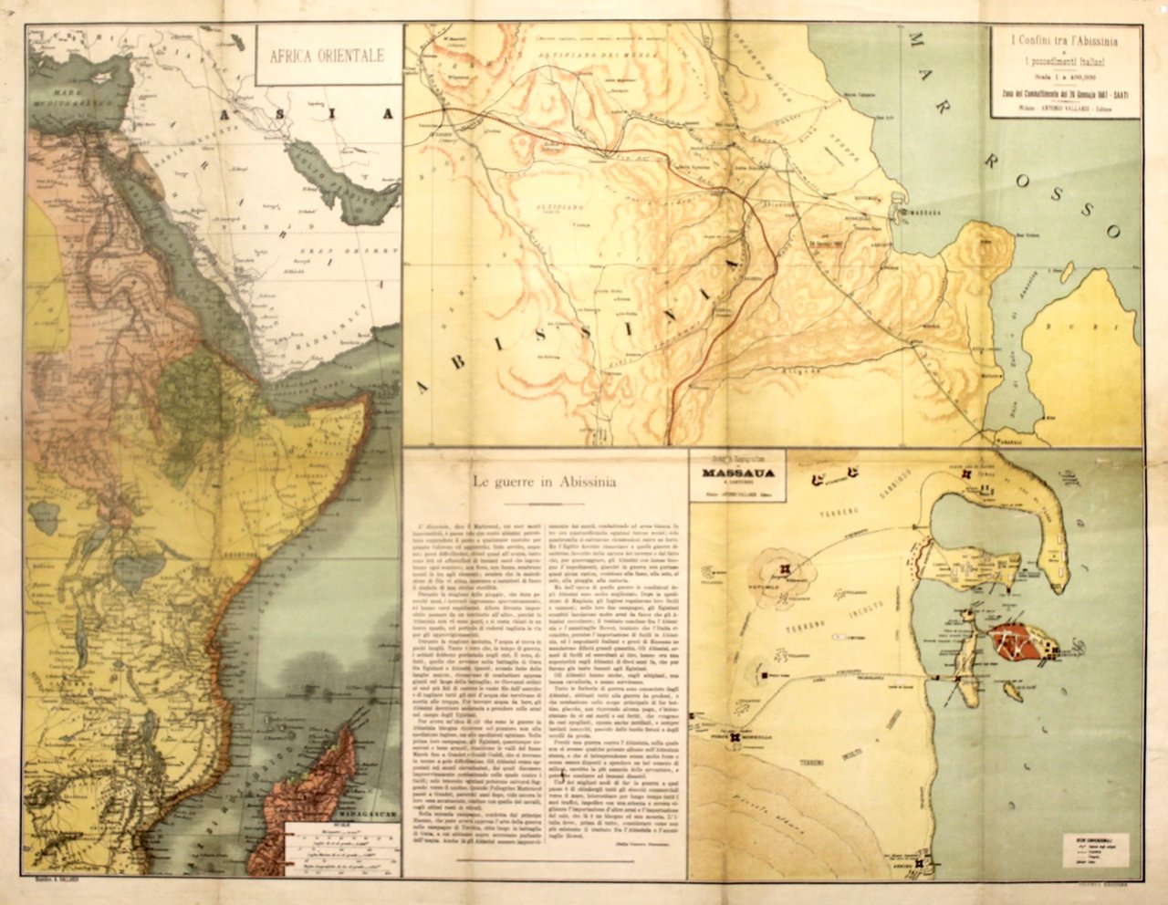 Confini tra l’Abissinia e i possedimenti italiani in Africa-Schizzo topografico …
