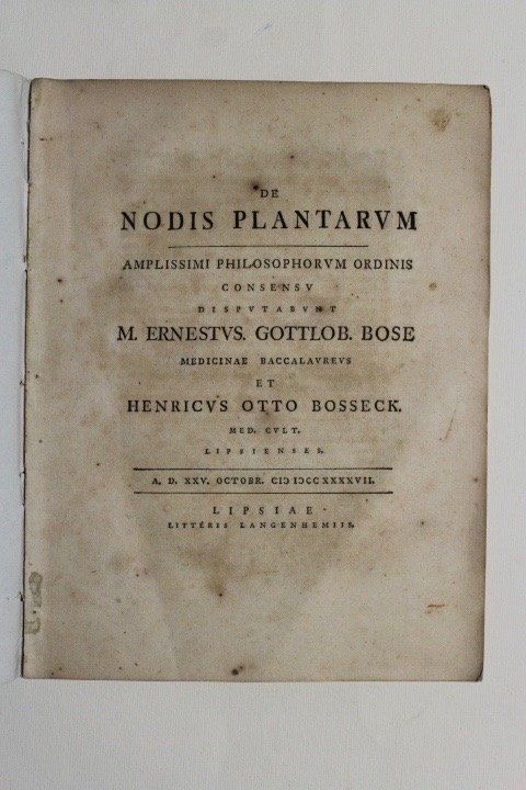 De nodis plantarum.