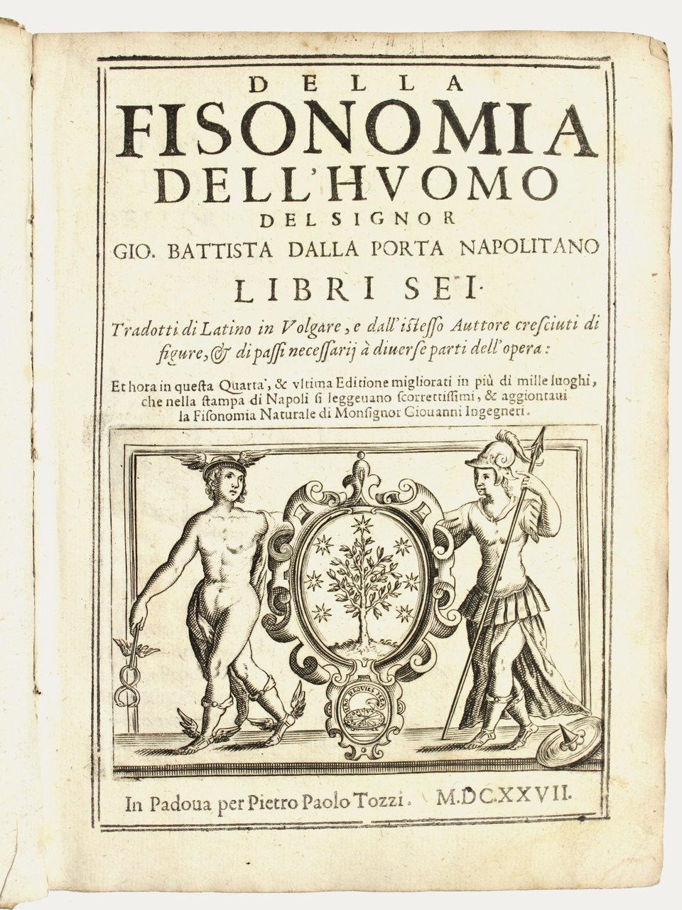 Della fisonomia naturale dell'huomo libri sei