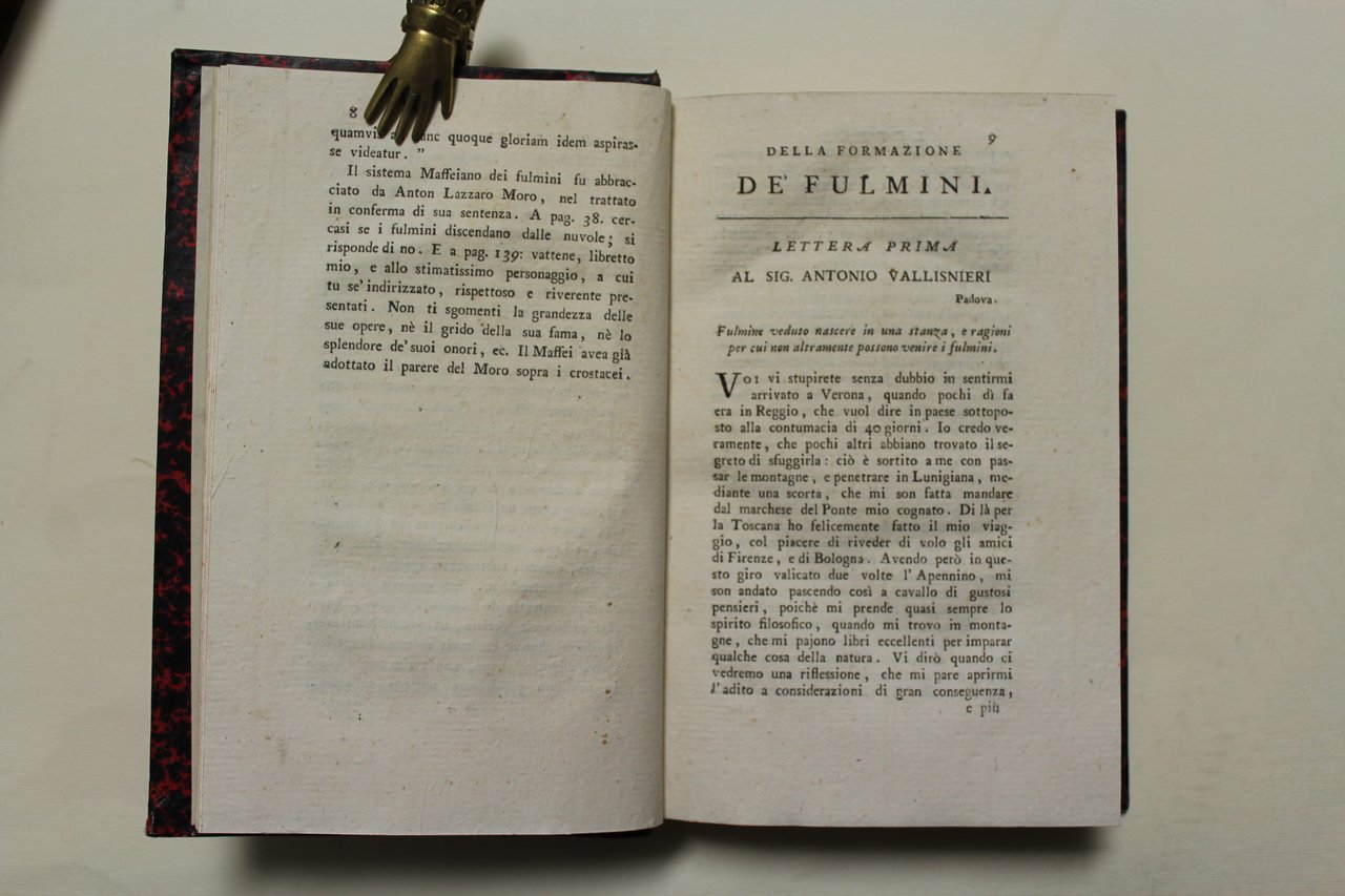 Della formazione dei fulmini. Trattato raccolto da varie lettere, in …