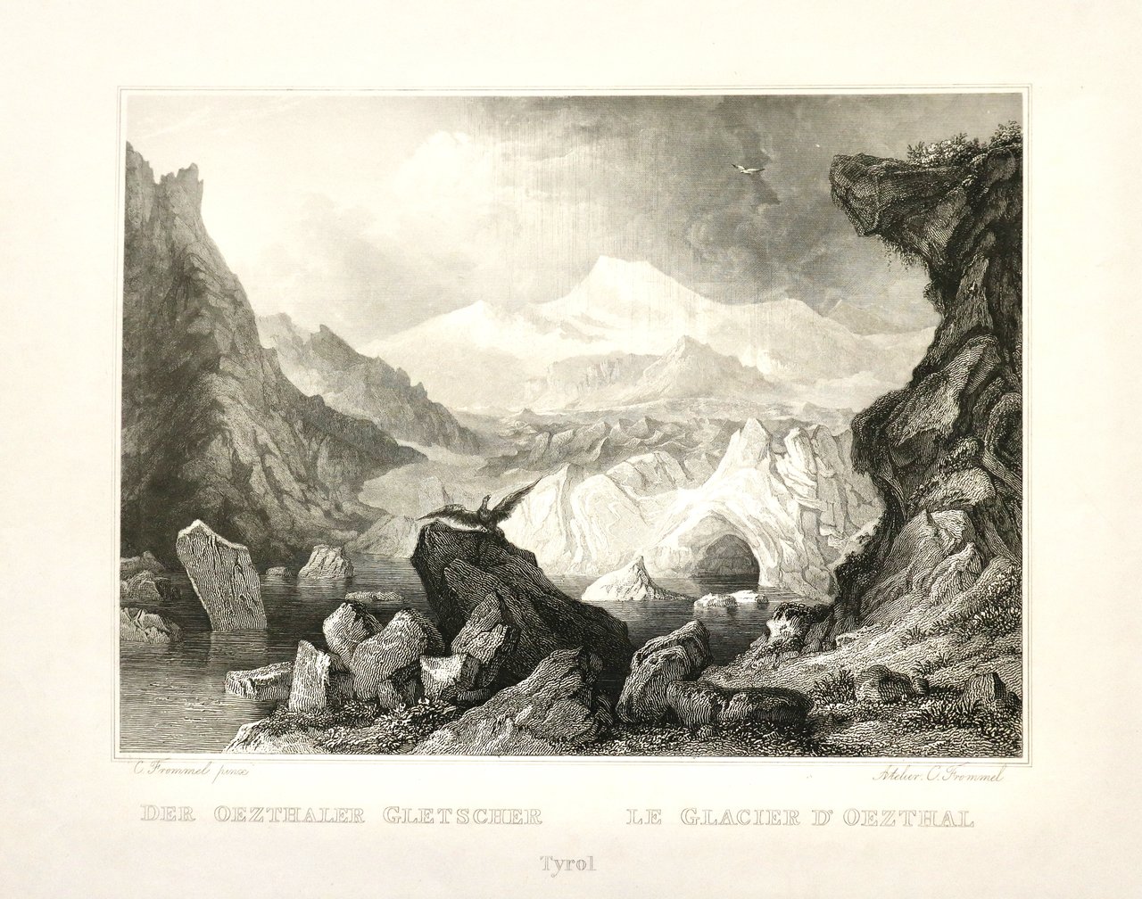 Der Oezthaler Gletscher, Tyrol-Le glacier d’Oezthal, Tyrol. | Immagine principale