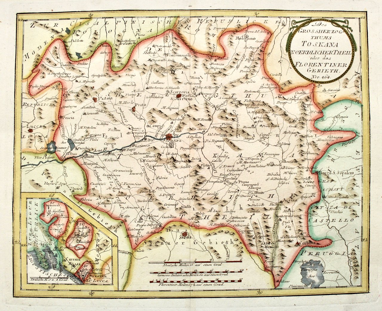 Des Grossherzogthums Toskana noerdlicher Theil oder das Florentinergebieth