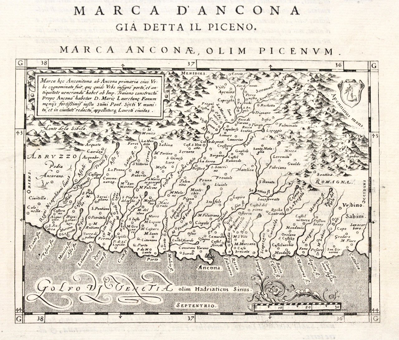 Descrittione della Marca d'Ancona già detta il Piceno Marca Anconae, …