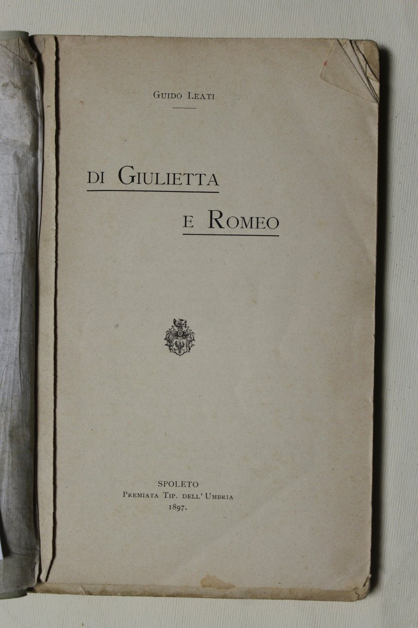 Di Giulietta e Romeo