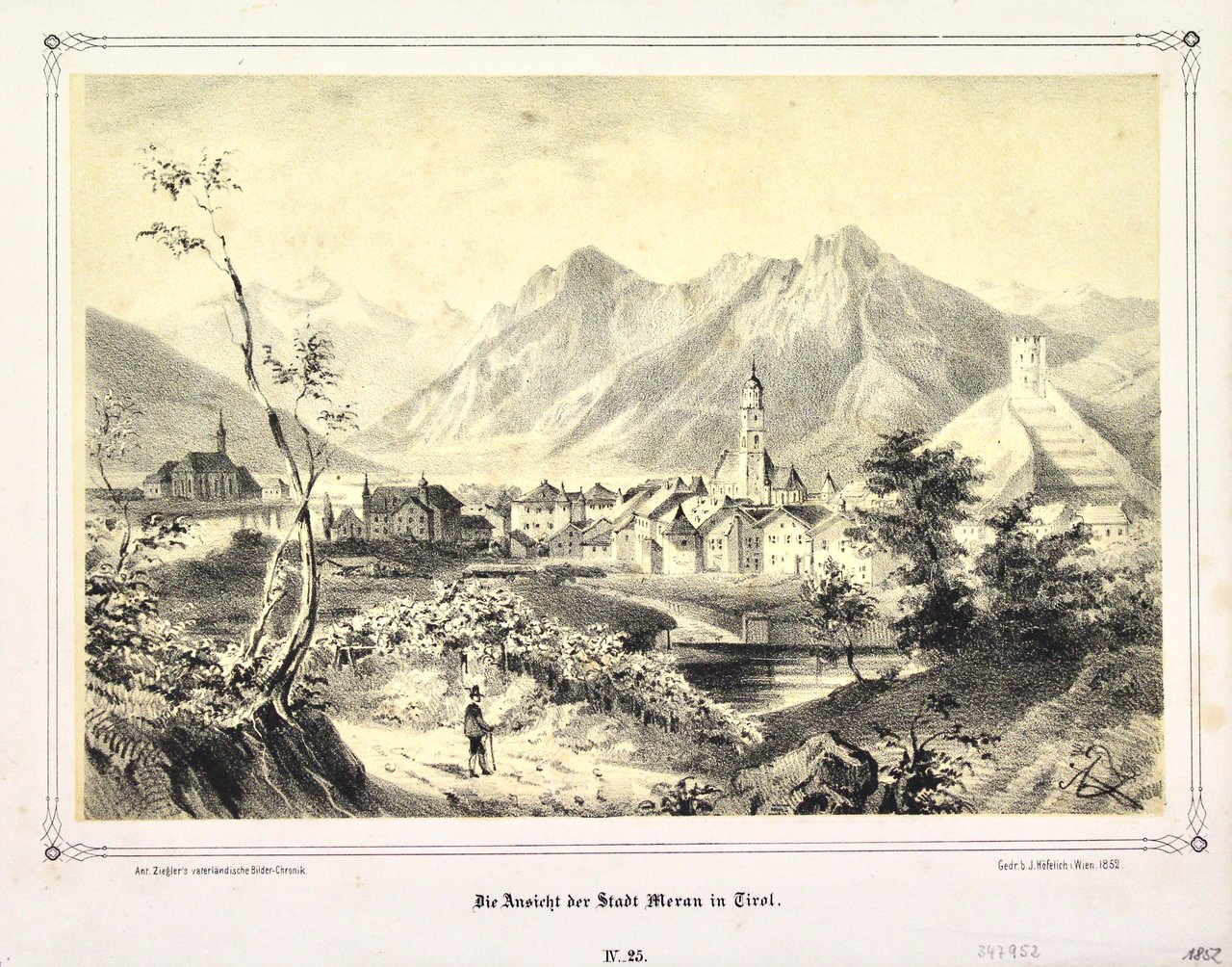 Die Ansicht der Stadt Meran in Tirol | Immagine principale