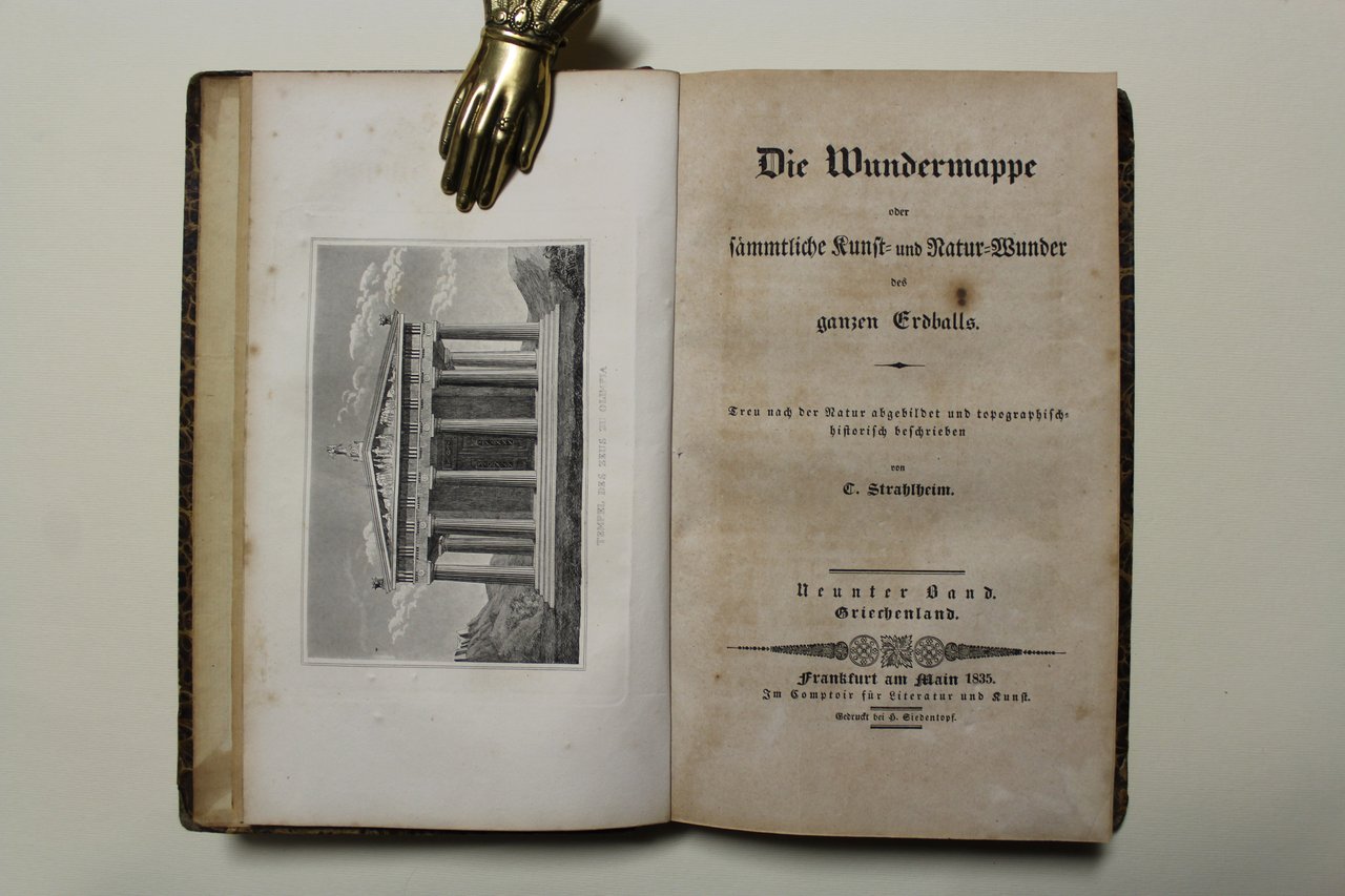 Die Wundermappe oder sämmtliche Kunst- und Natur-Wunder des ganzen Erdballs…Neunter …