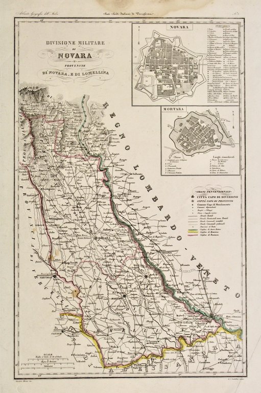 Divisione militare di Novara provincie di Valsesia e di Vercelli