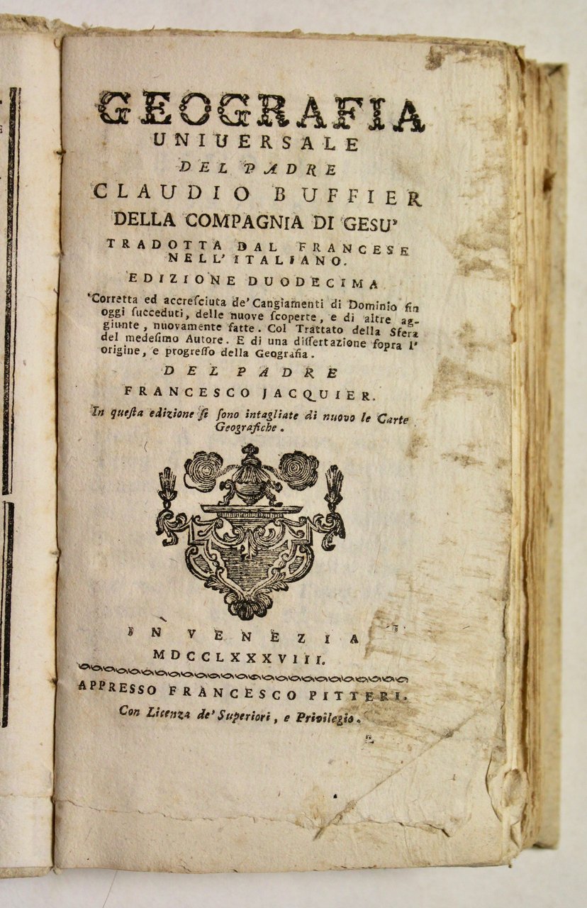 Geografia Universale…tradotta dal francese nell'italiano…corretta ed accresciuta de'cangiamenti di dominio …