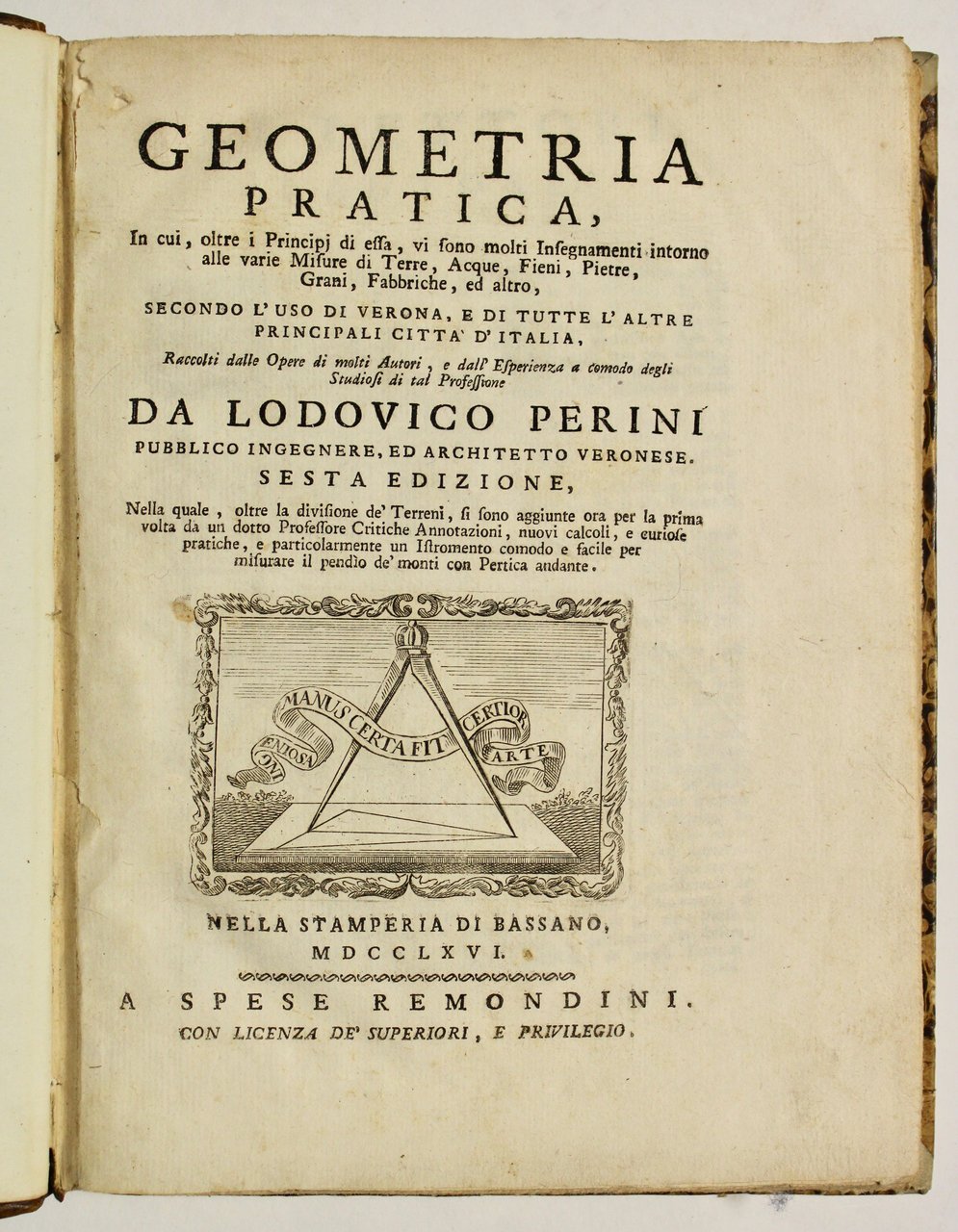 Geometria pratica in cui oltre ai principi di essa, vi …