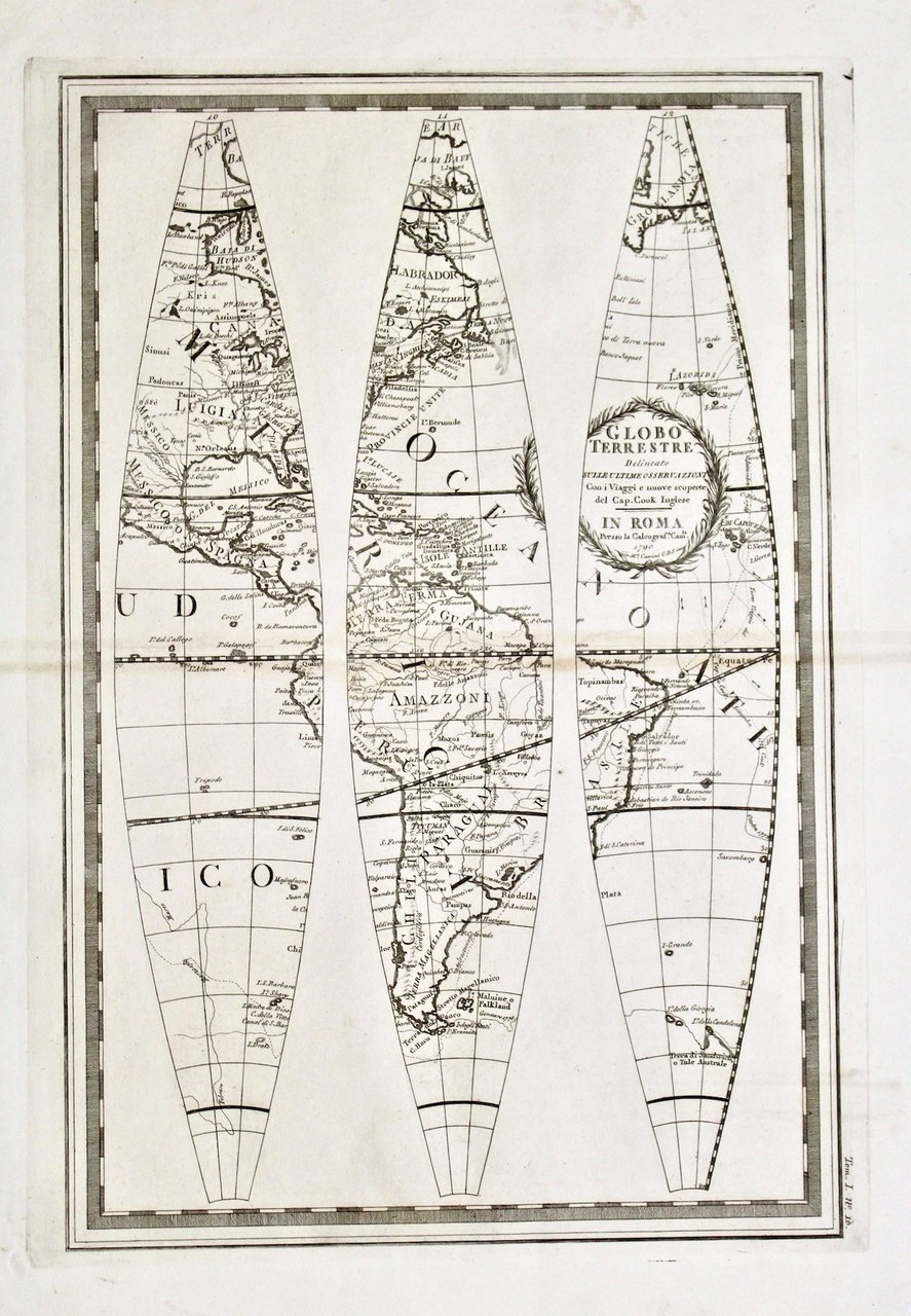 Globo terrestre delineato nel 1786… | Immagine principale