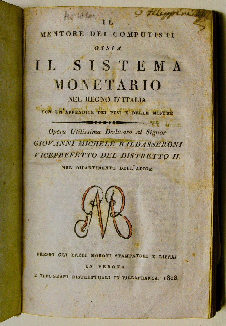 Il mentore dei computisti ossia il sistema monetario nel regno …