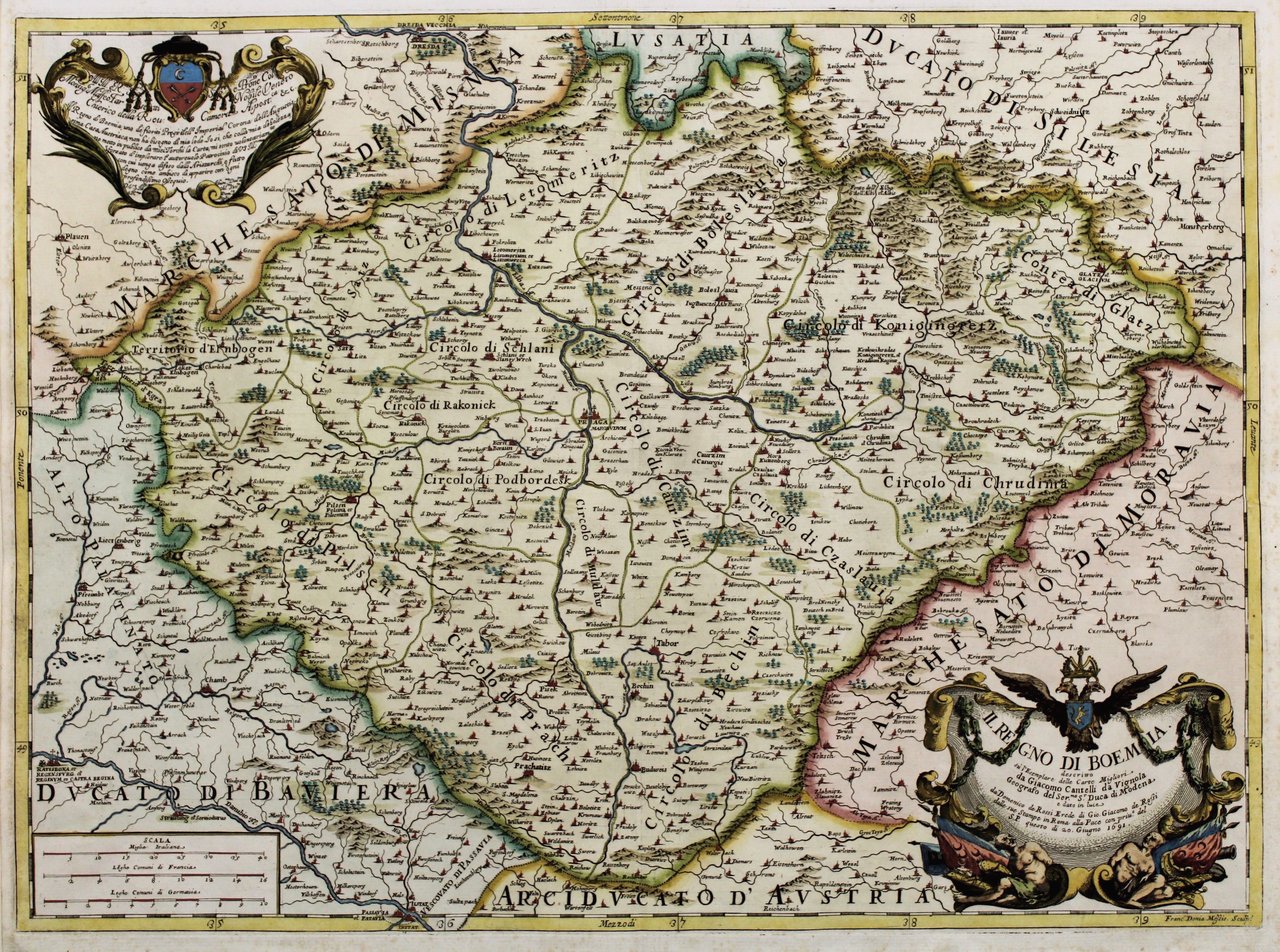 Il regno di Boemia descritto su l'esemplare delle carte migliori. | Immagine principale