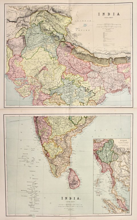 India (south sheet) - India (north sheet).