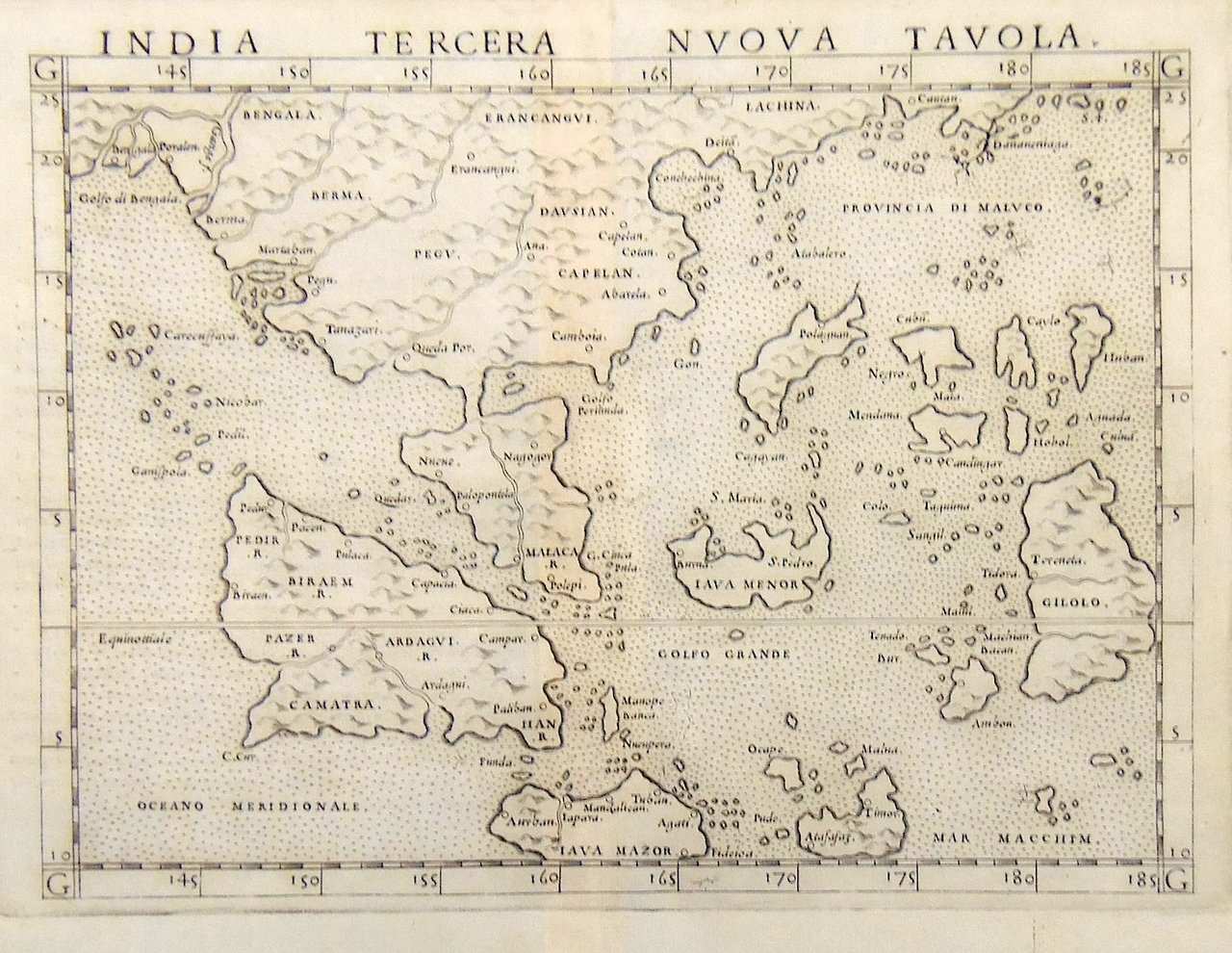 India tercera nuova tavola