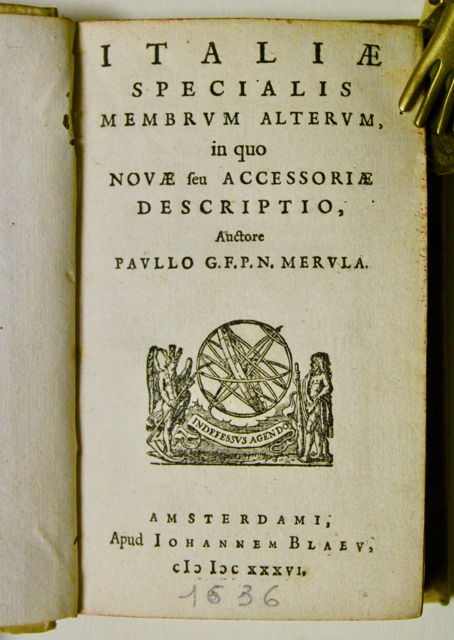 Italiae specialis membrum alterum in quo novae seu accessoriae descriptio.