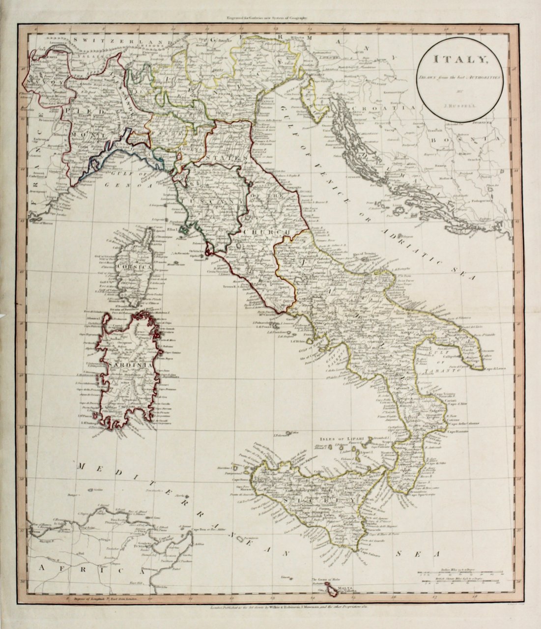 Italy drawn from the best authorities.
